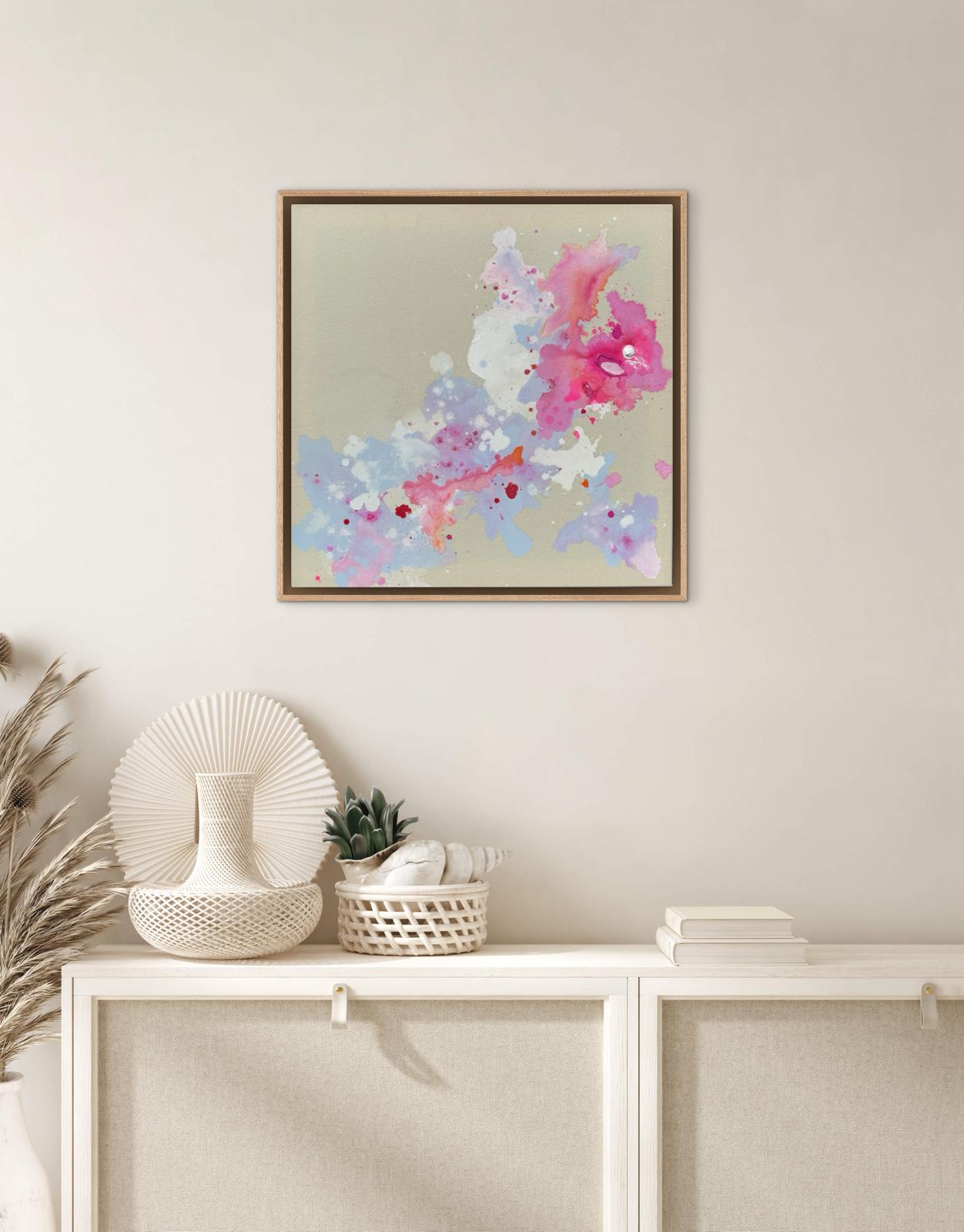 Kirschblüte II, 2026, Acryl auf roher Baumwollleinwand, Ansicht 4
